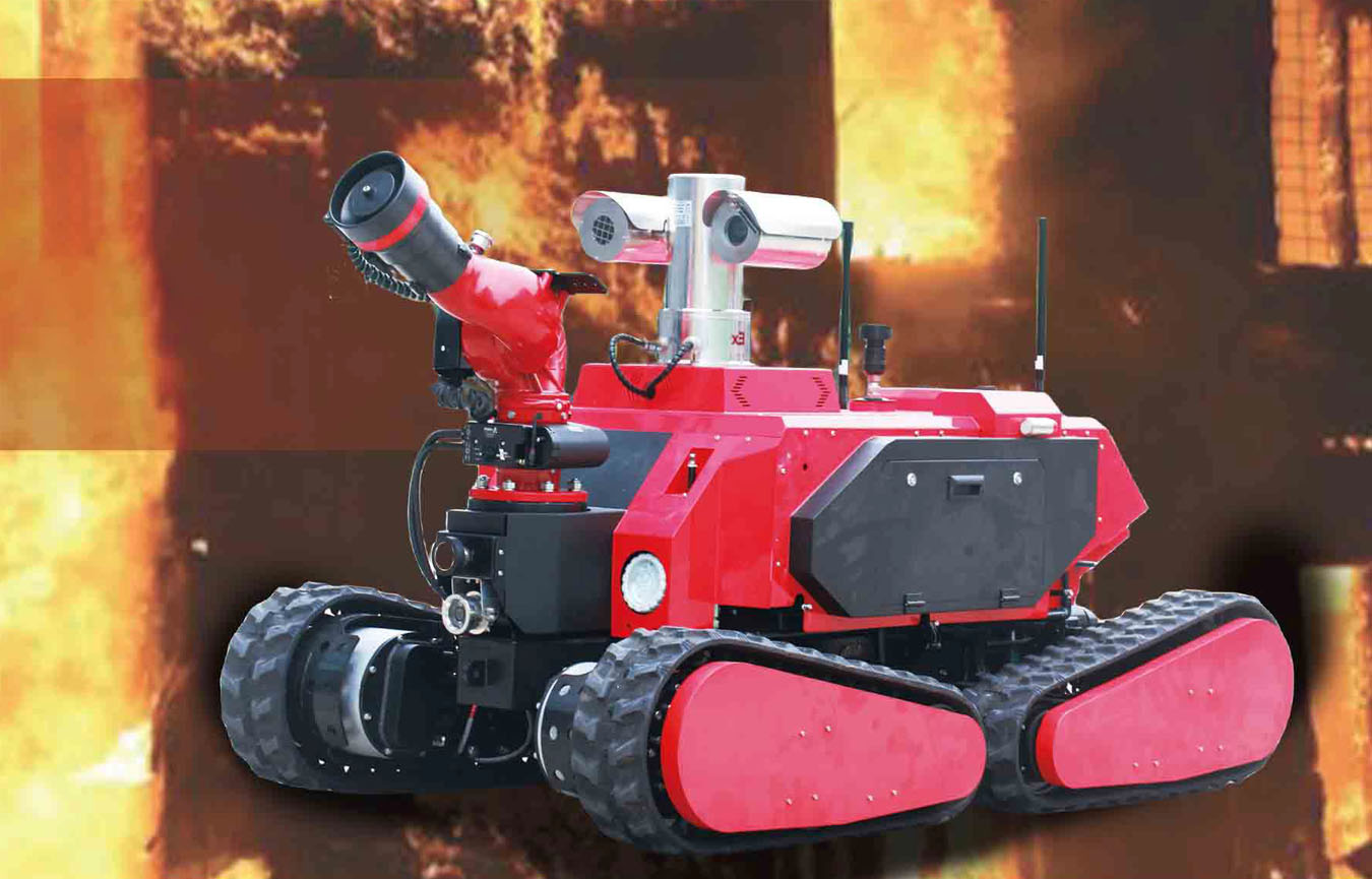 RXR-MC100BGD Electric-driven explosion proof 4WD firefighting robot